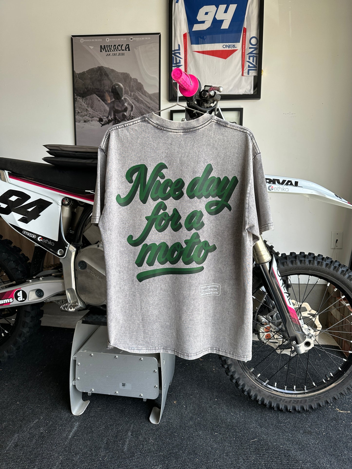Limited Edition | Nice Day for a Moto | Light Gray Shirt