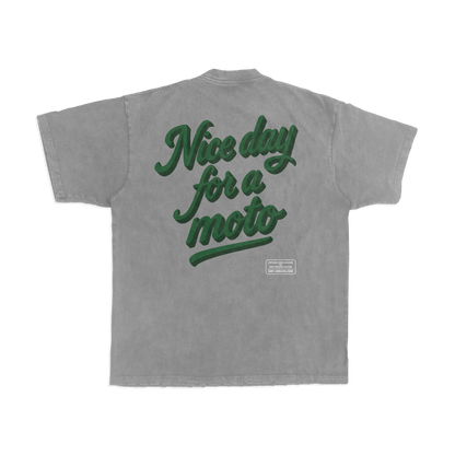 Limited Edition | Nice Day for a Moto | Light Gray Shirt