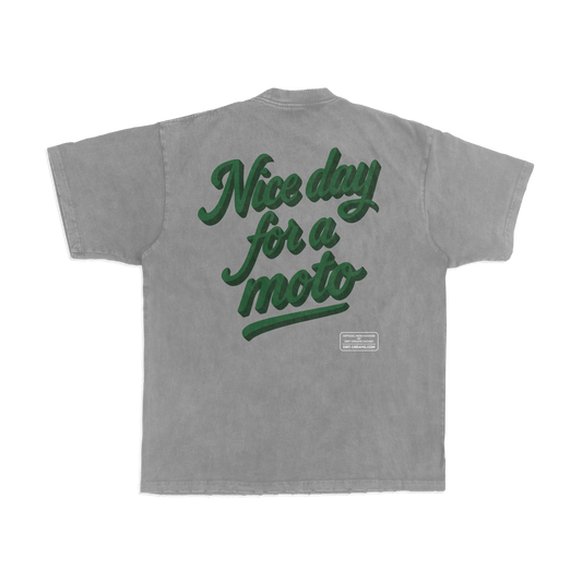 Limited Edition | Nice Day for a Moto | Light Gray Shirt
