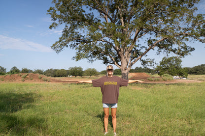 Limited Edition | Distressed DD Whip | Dirt Brown Oversized Tee