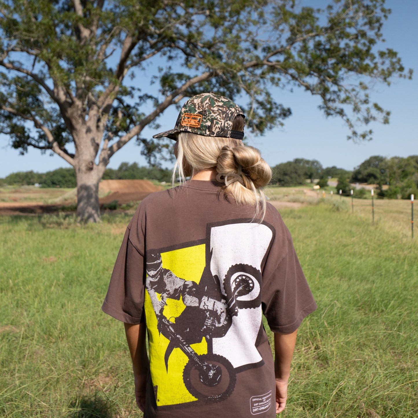 Limited Edition | Distressed DD Whip | Dirt Brown Oversized Tee