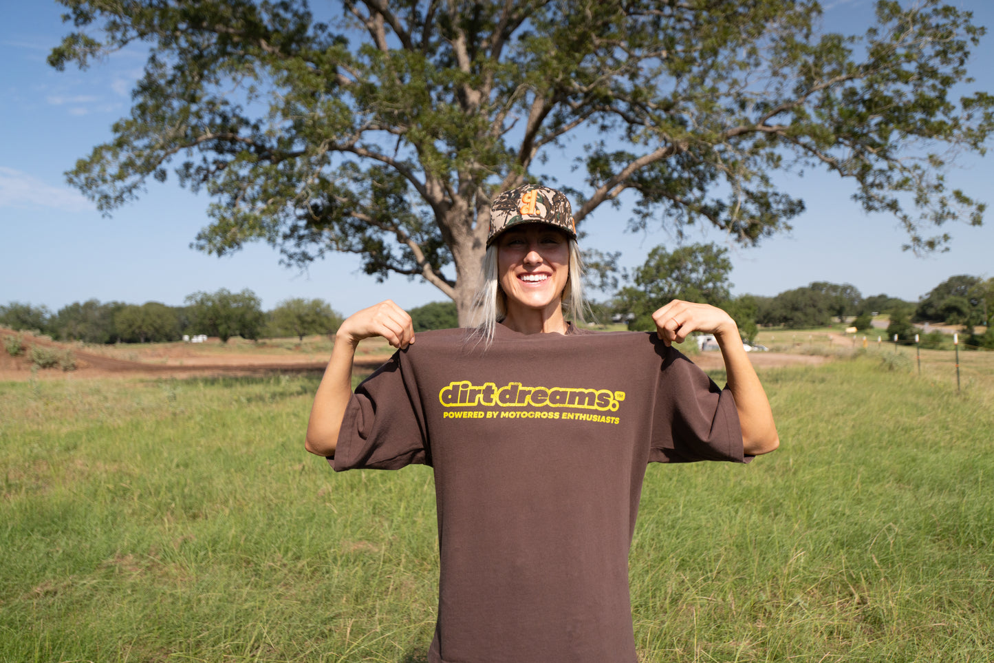 Limited Edition | Distressed DD Whip | Dirt Brown Oversized Tee