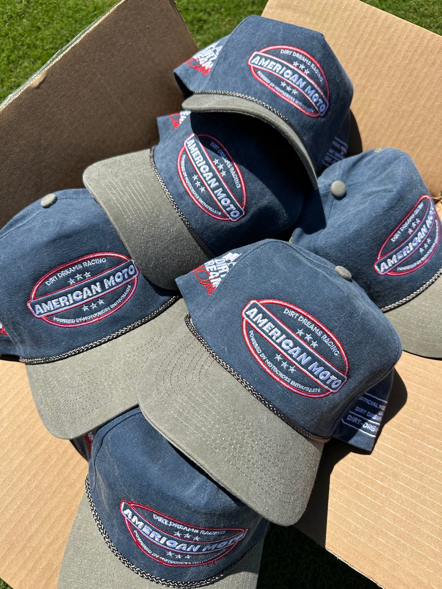 Limited Edition | American Moto | Blue/Green Cap