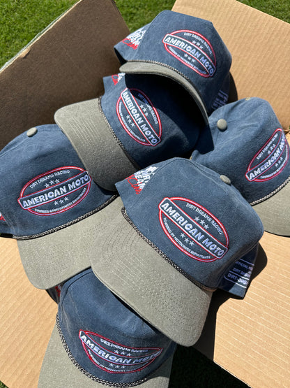Limited Edition | American Moto | Blue/Green Cap