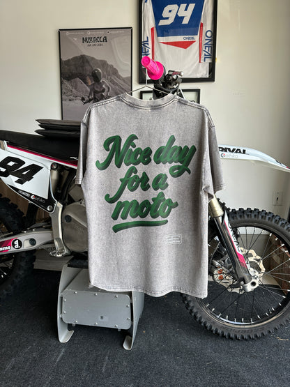 Limited Edition | Nice Day for a Moto | Light Gray Shirt