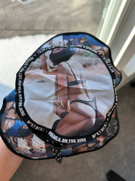 Mikaela On The Bike Bucket Hats