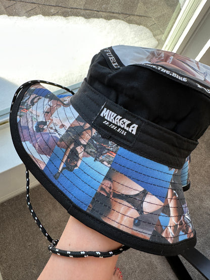 Mikaela On The Bike Bucket Hats