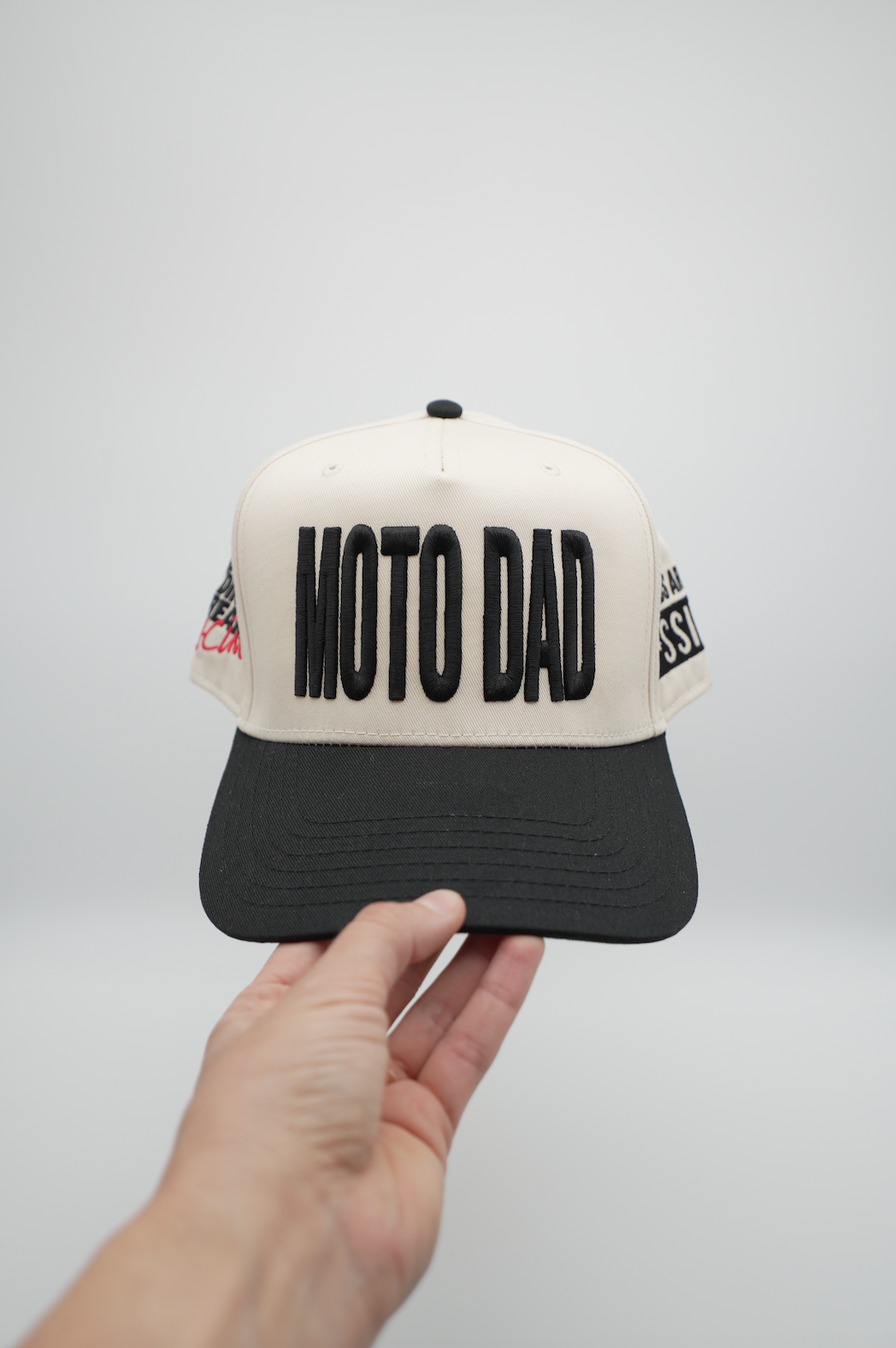 Moto Dad | Black/Cream Cap