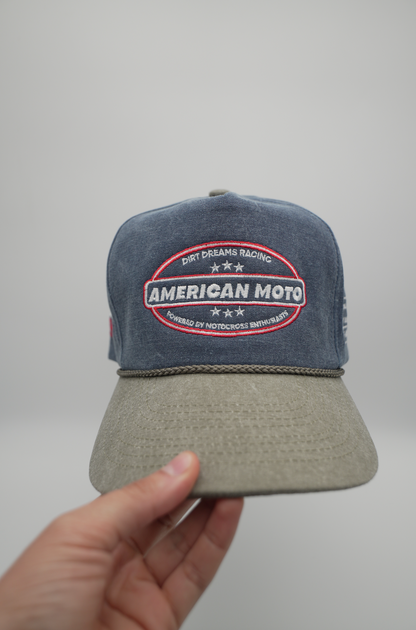 Limited Edition | American Moto | Blue/Green Cap